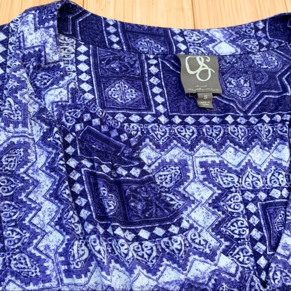 Anthropologie One September Delft Stamp Tunic, S. - Picture 3 of 4
